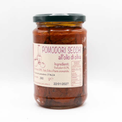 POMODORI SECCHI SOTT'OLIO VASETTO DA 290 GR.