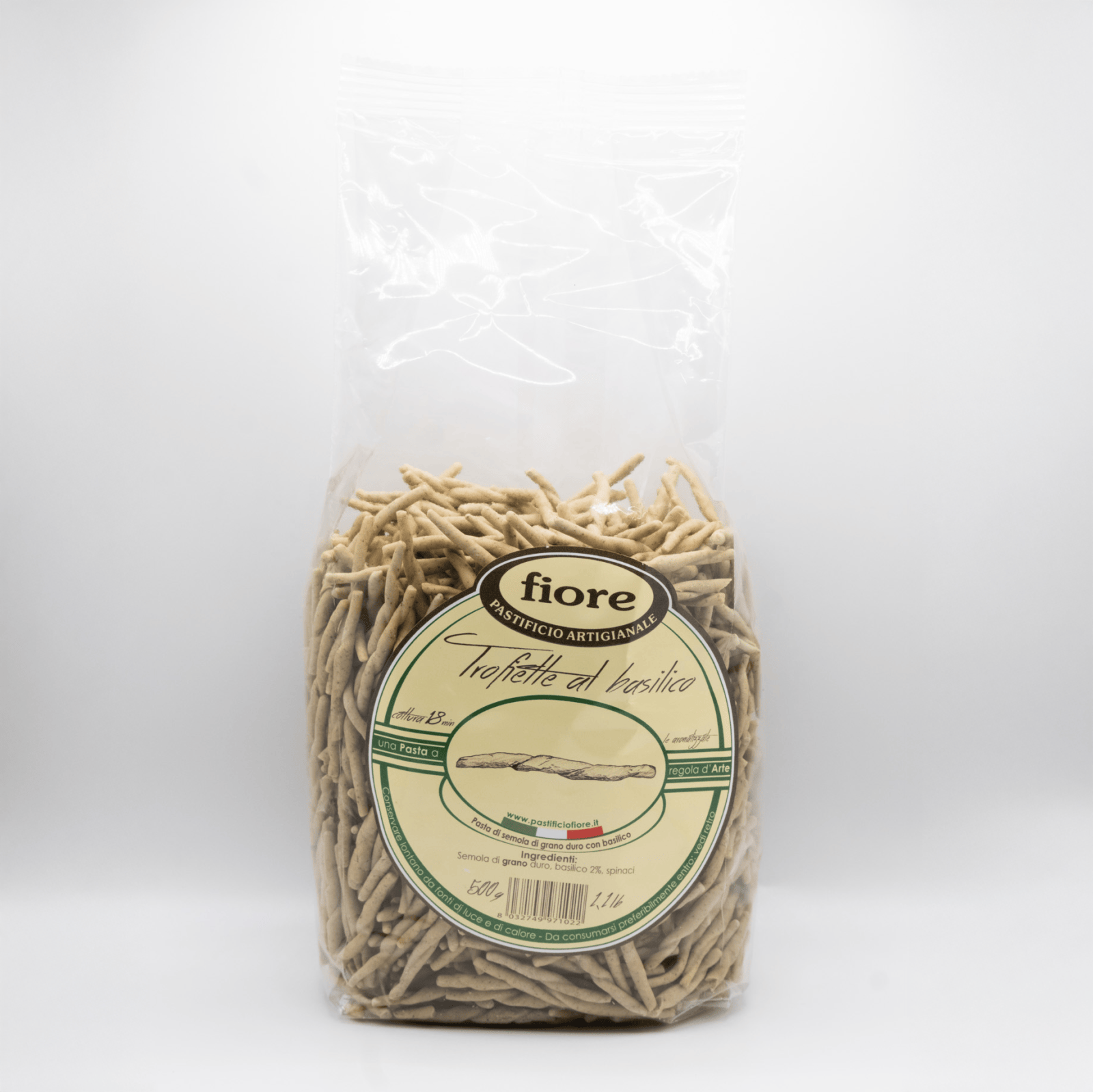 Trofiette al Basilico Artigianali 500g